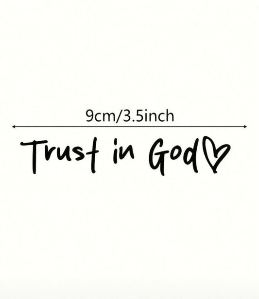 Trust In God Decal