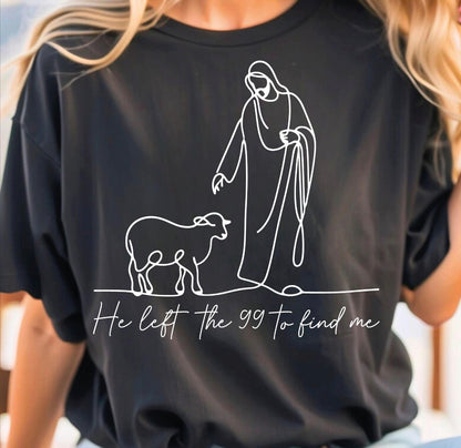 He left the 99 - White Graphic
