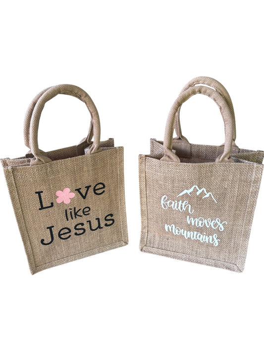 Customized Burlap Bag - Medium
