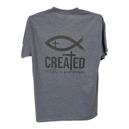 Created With a Purpose - Black Graphic