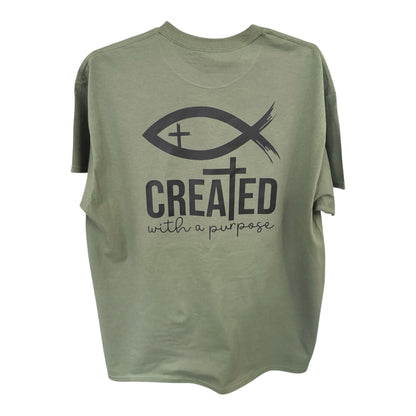 Created With a Purpose - Black Graphic