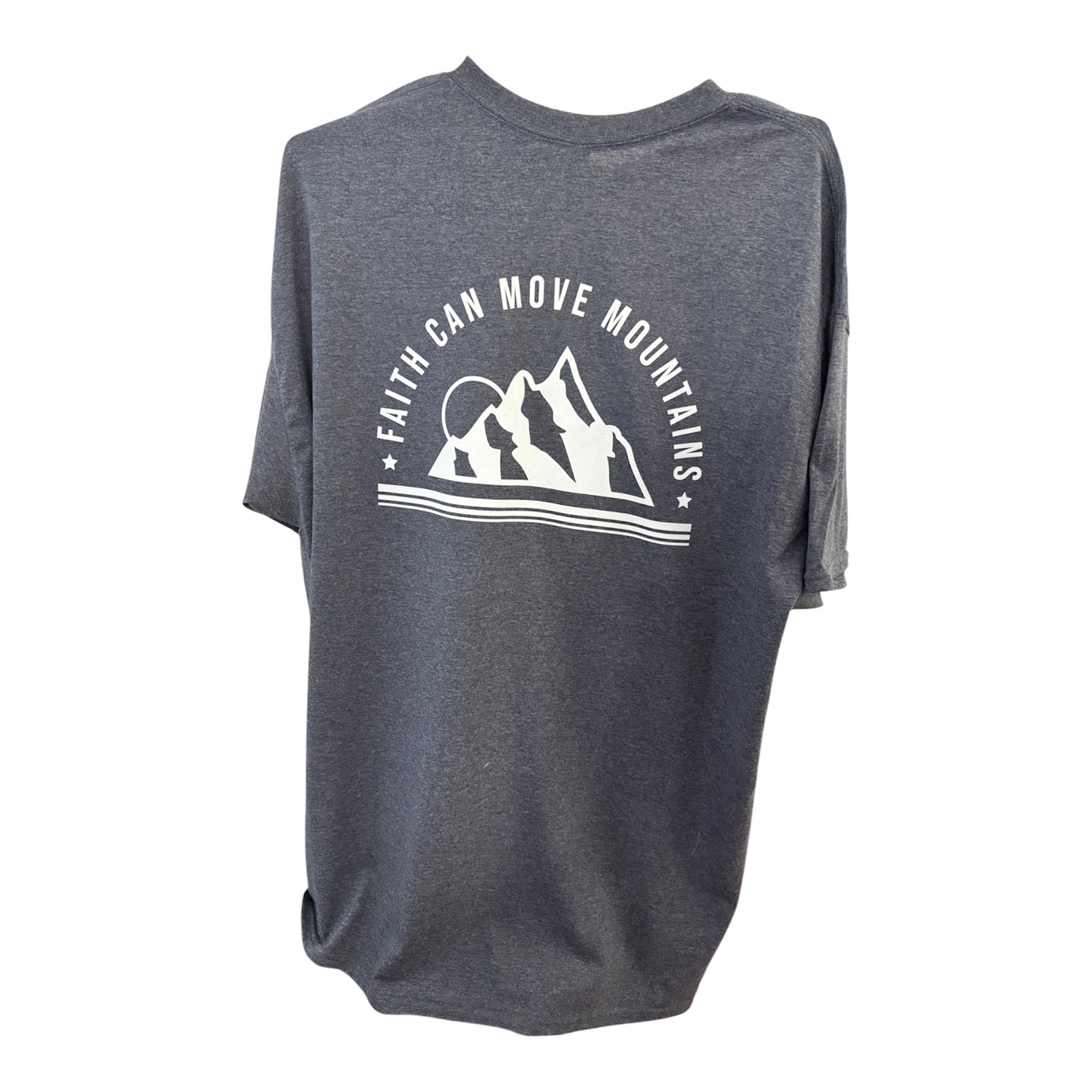 Faith Can Move Mountains - White Graphic