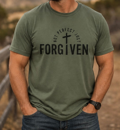 Not Perfect Just FORGIVEN - Black Graphic