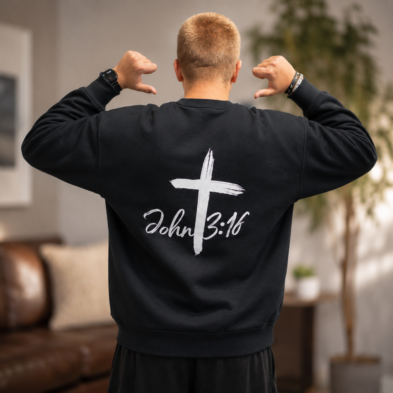 John 3:16 - White Graphic