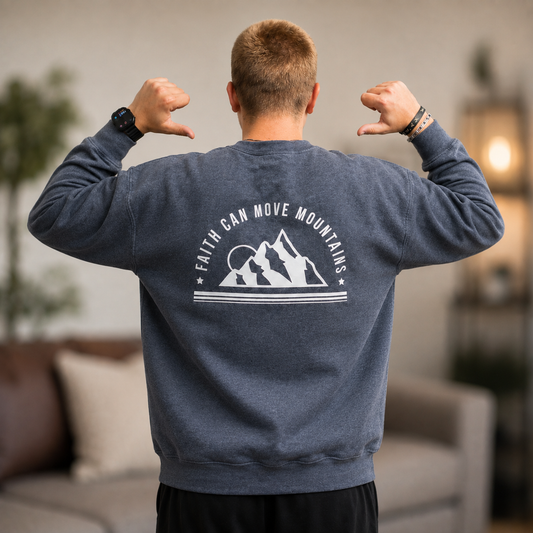 Faith can move mountains - White Graphic