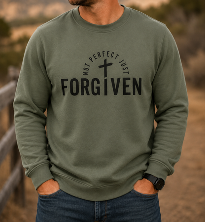 Not Perfect Just FORGIVEN - Black Graphic