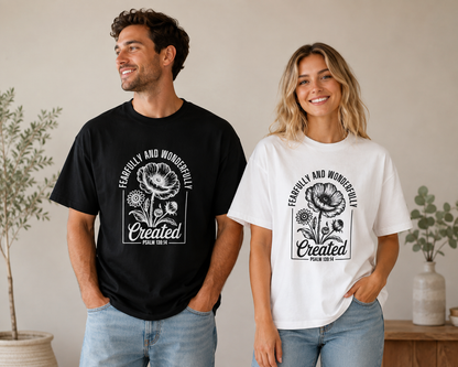 Fearfully & Wonderfully Created - Black Graphic