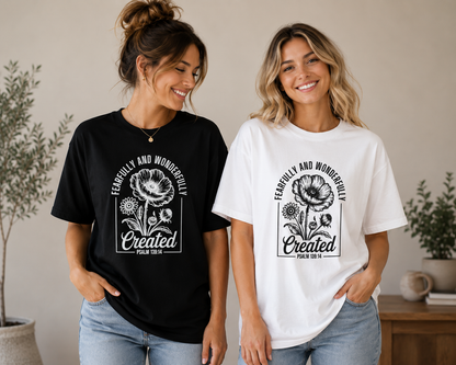 Fearfully & Wonderfully Created - Black Graphic