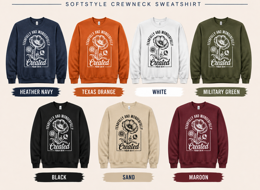 Fearfully & Wonderfully Created - Black Graphic