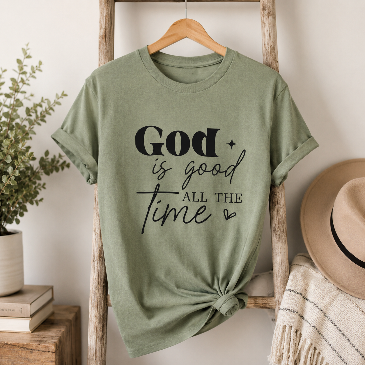 God Is Good All The Time - Black Graphic