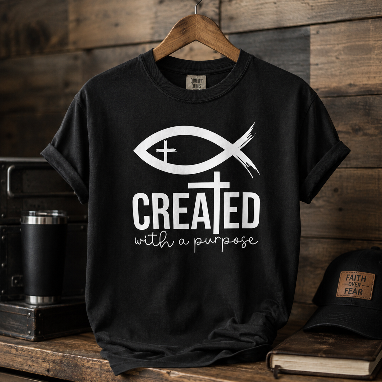 Created With a Purpose - White Graphic