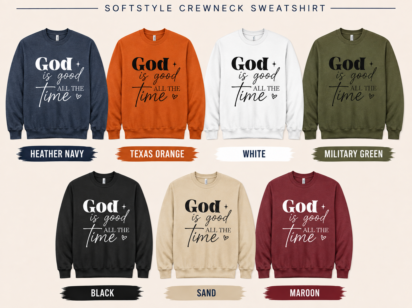 God Is Good All The Time - Black Graphic