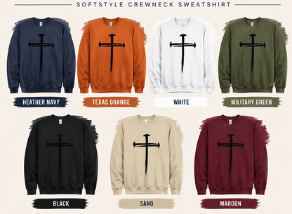 3 Nails Cross - Black Graphic