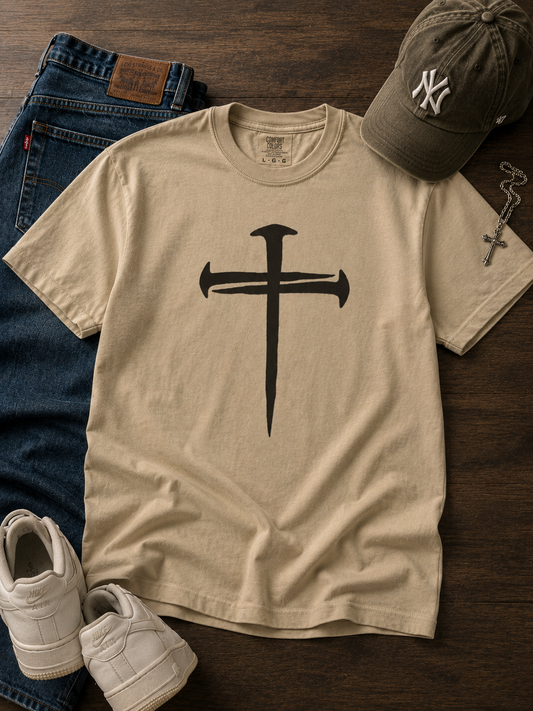 3 Nails Cross - Black Graphic