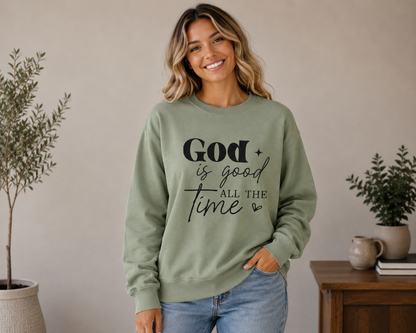 God Is Good All The Time - Black Graphic