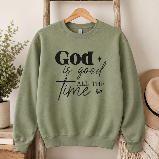 God Is Good All The Time - Black Graphic