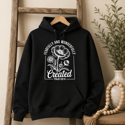 Fearfully & Wonderfully Created - Black Graphic