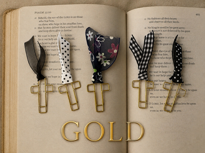 Bible Bookmark Clips with Ribbons