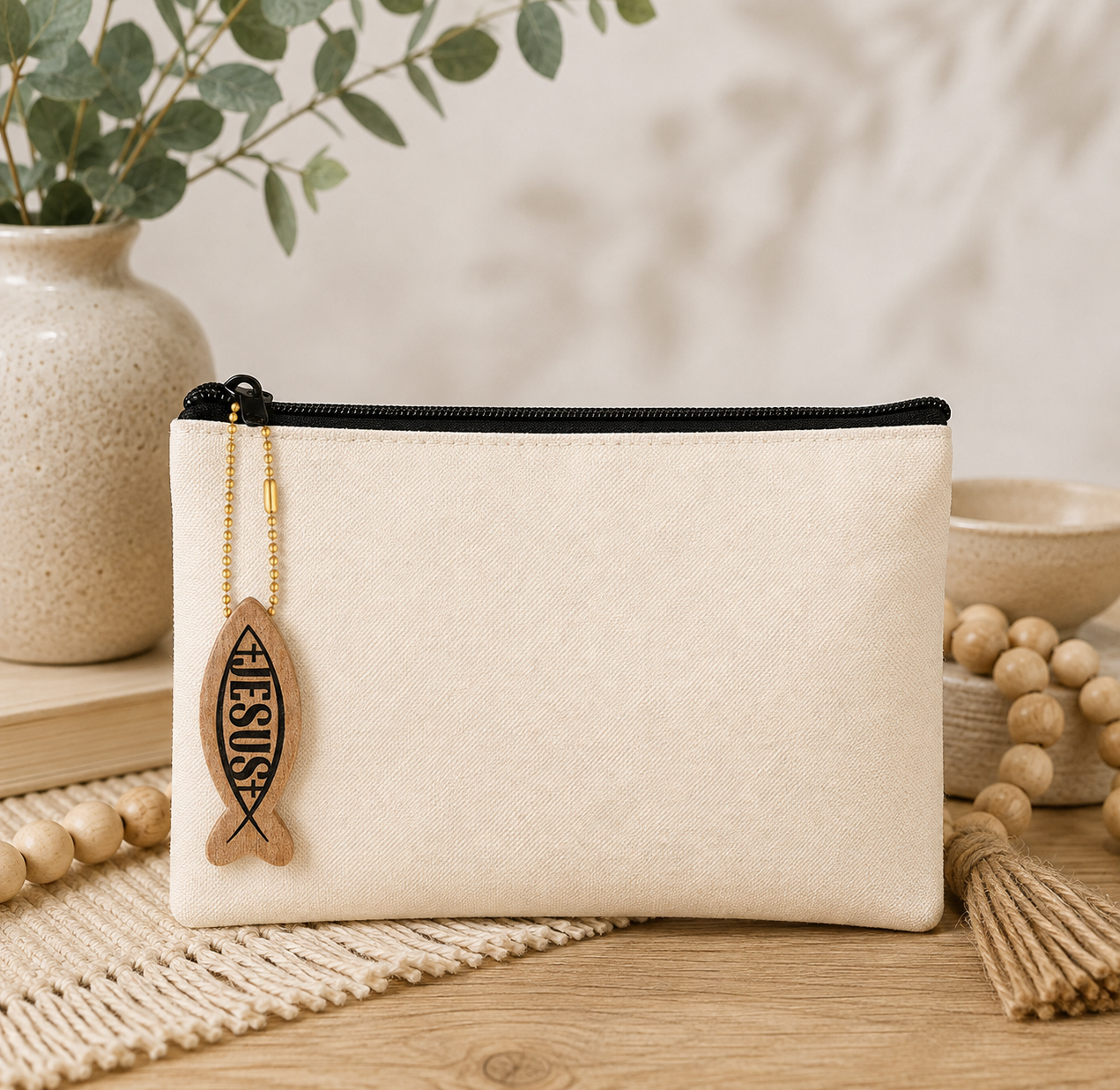 Beaded Chain Wooden Hangings
