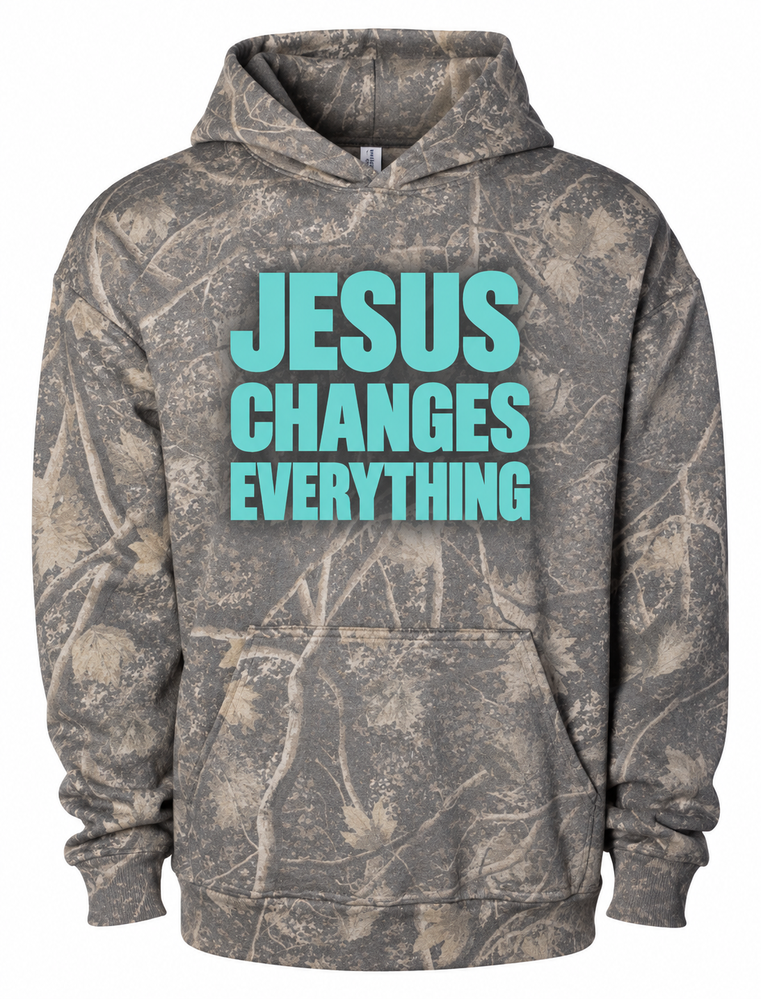 Jesus Changes Everything Deadtree Camo Hoodie