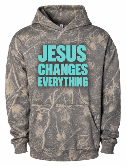 Jesus Changes Everything Deadtree Camo Hoodie